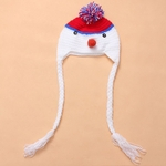 Quente moda Outono-Inverno Hat Snowman projeto Cap Knitting Wool Beanie Chapéus