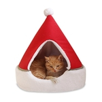Quente ¨¢rvore de Natal Kennel Inverno Cat Dog ninho pequeno Closed remov¨ªvel Yurt