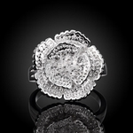 R035-8 banho de prata anel de moda para as mulheres jóias acessórios Nickle livre