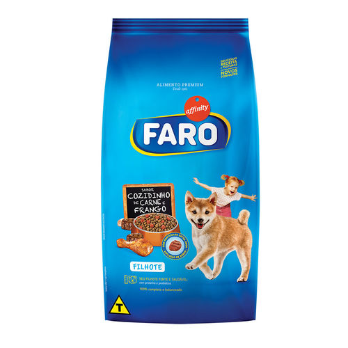 Ração Faro para Cães Filhotes Sabor Carne e Frango - 10,1kg
