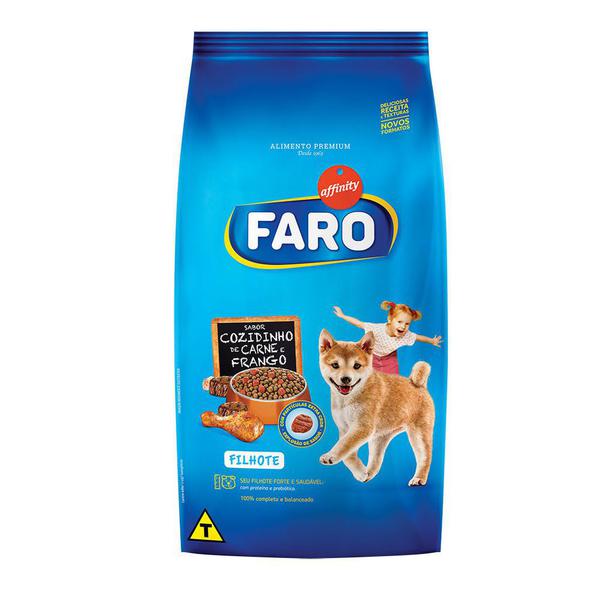 Ração Faro para Cães Filhotes Sabor Cozidinho de Carne e Frango - 25kg