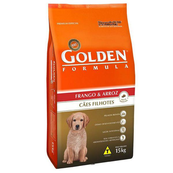 Ração Golden Cães - Filhote - Frango - 15kg