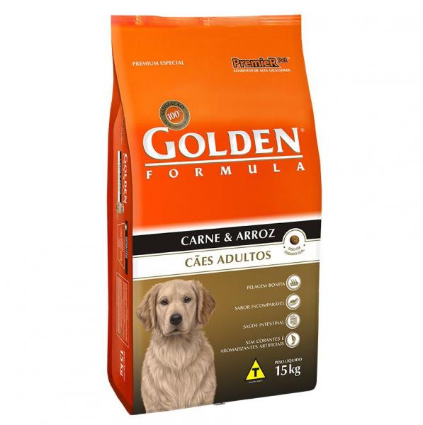 Ração Golden Formula Cães Adultos Carne Arroz 15 Kg