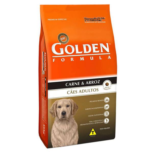 Ração Golden Formula Cães Adultos Carne e Arroz 15kg - Premier Pet