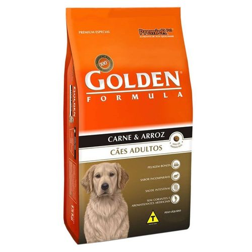 Ração Golden Formula Cães Adultos Carne e Arroz 3 Kg