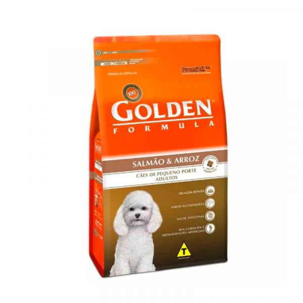 Ração Golden Formula Cães Adultos Mini Bits Salmão e Arroz 10,1kg - Premierpet