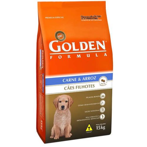 Ração Golden Formula Cães Filhotes Carne & Arroz 15kg