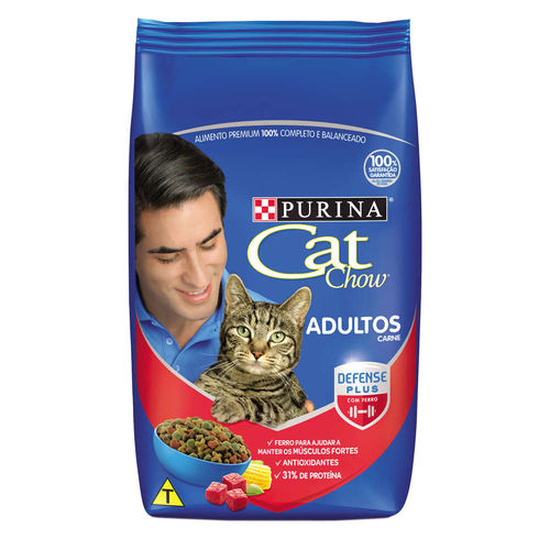 Ração Nestlé Purina Cat Chow Adultos Carne - 3 Kg