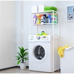 Rack de máquina de lavar roupa sobre o vaso sanitário Organizador de prateleira de armazenamento para banheiro Salvar