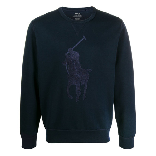 Ralph Lauren Big Pony-embroidery Sweatshirt - Azul