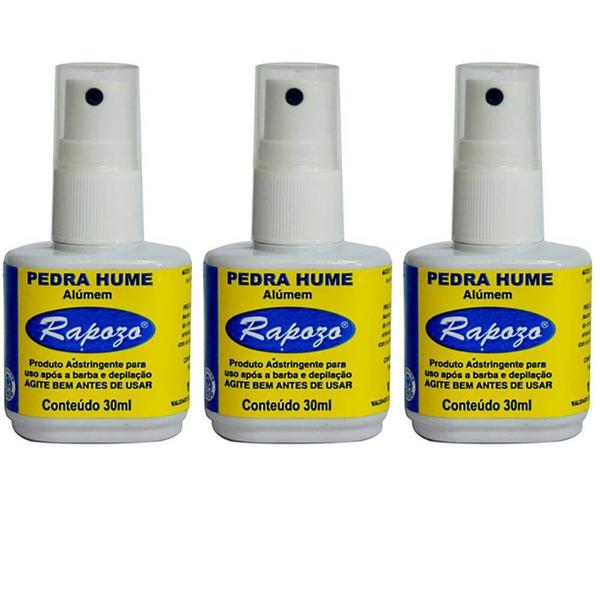 Rapozo Pedra Hume Spray 30ml (Kit C/03)