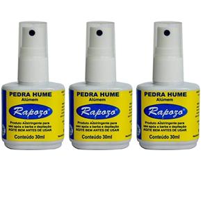 Rapozo Pedra Hume Spray 30ml - Kit com 03