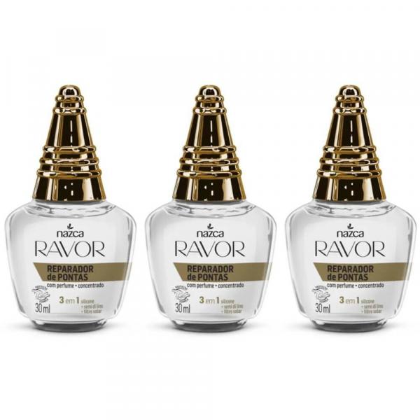 Ravor C/ Perfume Reparador de Pontas 30ml (Kit C/03)