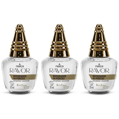 Ravor C/ Perfume Reparador de Pontas 30ml (kit C/03)