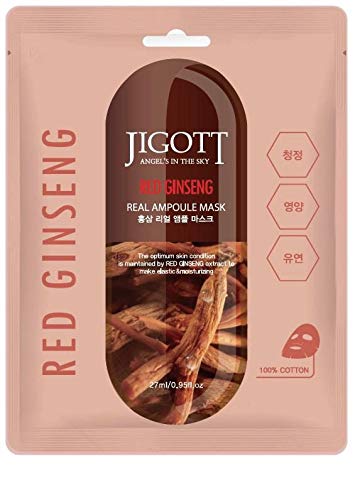 Real Ampoule Mask, Jigott, Red Ginseng, 27ml