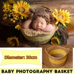 Bebê recém-nascido Almofada Redonda Fotografia Props Basket Studio Shooting Prop Basket