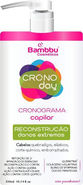 Reconstrução CronoDay - Cronograma Capilar - Tratamento Intensivo para os Cabelos Danificados - 330g - Bambbu Cosmeticos