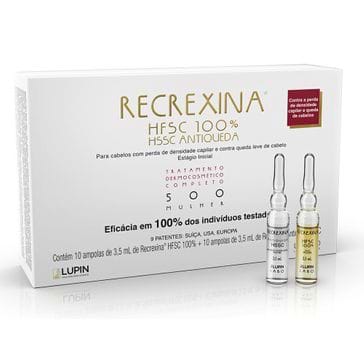 Tratamento Dermatológico Recrexina Hfsc 100% - 500 Mulher Lupin 20 Ampolas