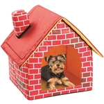 Red Brick Dog House destacável cão lavável cama de solteiro Quarto Chimney House Canil Gatil Tent Nest Cães Gatos Início