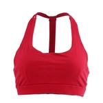 Red Cotton Breathable Comfortable Sports Bra Underwear for Woman