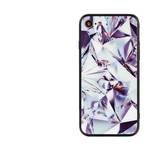 Acekool Para Pattern iPhone 7 iPhone 8 Moda Cor de Borda Caixa do telefone do vidro Proteção Integral Anti-queda suave
