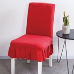 Redbey Elastic Ruffled Chair Cover For Home Office Hotel Decoração