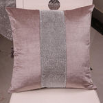 Redbey Elegante Pillow Gracioso Velvet Jogue Com Corrente Diamante Macio Sofá Almofada Decoração Moderna Pillowcase