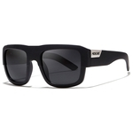Homens polarizada espelho HD lente quadrada Sunglasses