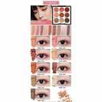 NOVO 9 cores Glitter Paleta impermeável de longa duração Partido Makeup Palette Cosmetics