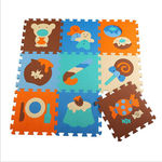 Redbey Padrão 9pcs Antiderrapante Dos Desenhos Animados Tapete De Área De Puzzle Mat For Kids Jogo Playing