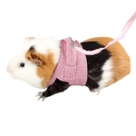 Pet Hamster Traction Strap Outdoor Training algodão macio Roupa Corda para Hamster Guinea Pig