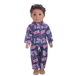 Roupa de dormir Set para 18 Inch Boy Dolls bonito mini-roupa Acessórios para bonecas