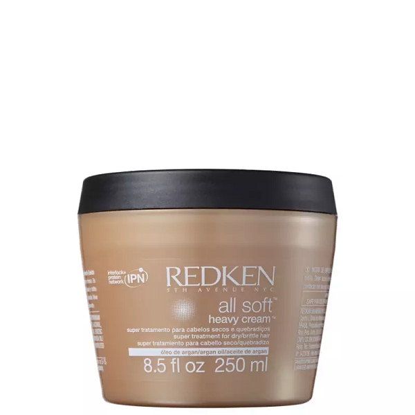 Redken All Soft Heavy Cream (máscara de Hidratação 250ml)