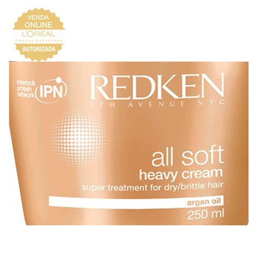 Redken All Soft Heavy Cream - Máscara de Hidratação 250Ml