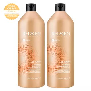 Redken All Soft Kit - Shampoo 1L + Condicionador 1L Kit