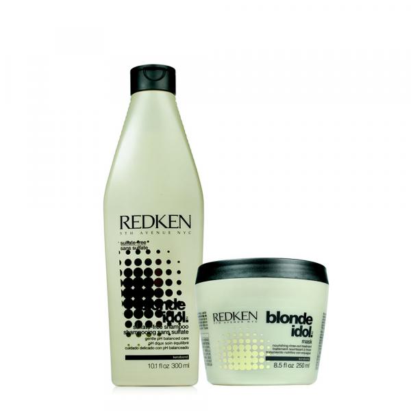 Redken - Blonde Idol Shampoo 300ml + Máscara 250ml - Redken