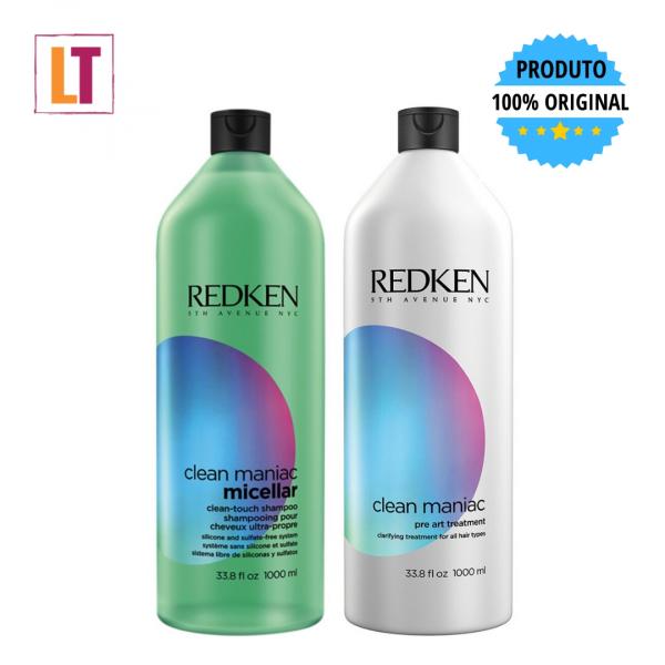 Redken Clean Maniac Kit Shampoo 1 Litro + Pre Art Treatment