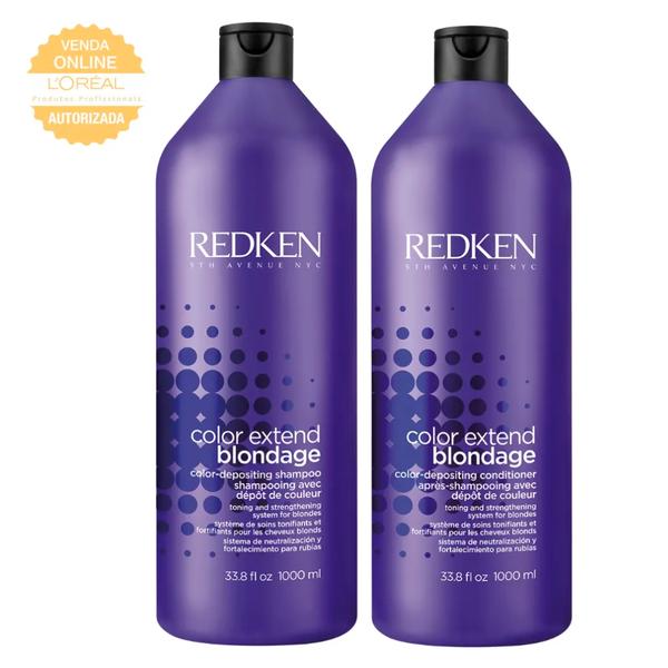 Redken Color Extend Blondage Kit - Shampoo 1L + Condicionador 1L