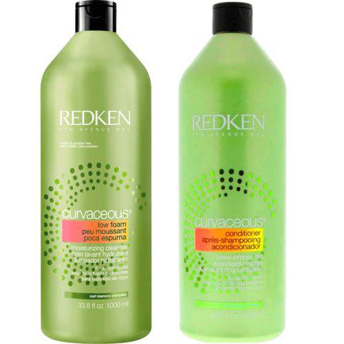 Redken Curvaceous Kit Saloon - Shampoo 1 Litro e Condicionador 1 Litro