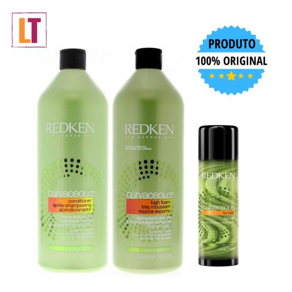 Redken Curvaceous Kit Shampoo 1lt + Cond 1lt + Full Swirl