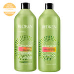 Redken Curvaceous Moisturizing Cleanser Kit - Shampoo 1l + Condicionador 1l