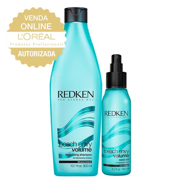 Redken Efeito Praia Wave Aid Kit - Shampoo + Spray