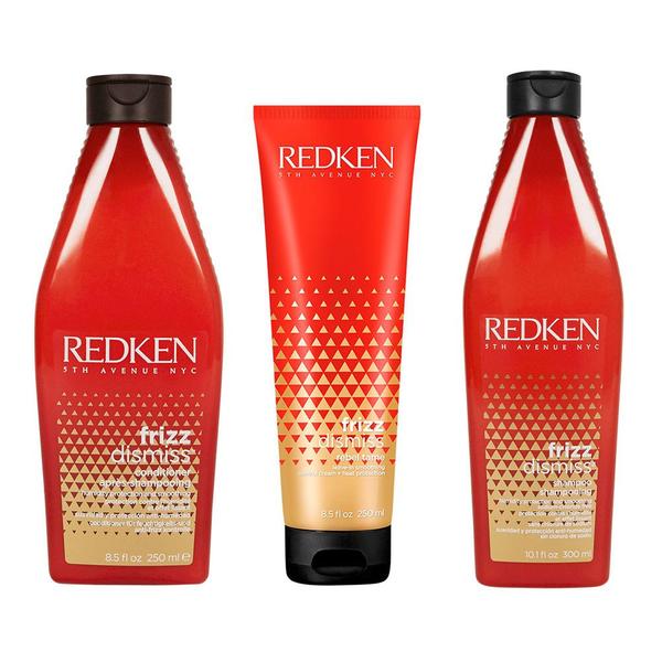 Redken Frizz Dismiss Kit Shampoo + Condicionador + Leave In