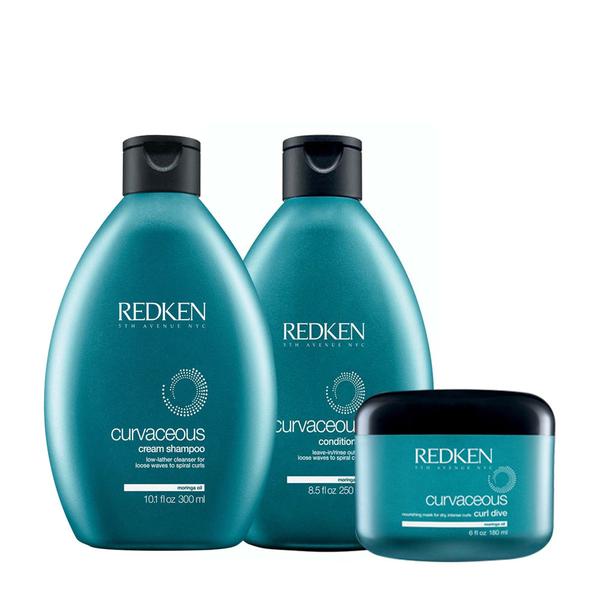 Redken - Kit Shampoo+Condicionador+ Máscara Curvaceous Cream - Redken