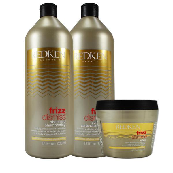 Redken - Kit Shampoo + Condicionador + Máscara Frizz Dismiss - Redken
