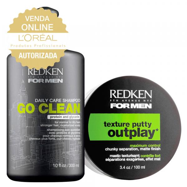 Redken Look Urbano Texture Putty Outplay Kit - Shampoo + Pasta Modeladora