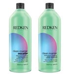 Redken Shampoo Clean Maniac Micellar 1000ml + Condicionador 1000ml