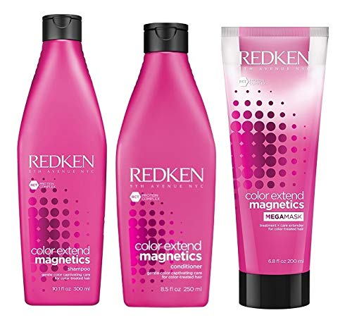 Redken Shampoo Color Extend Magnetics 300ml+Condicionador+Mascara 200ml