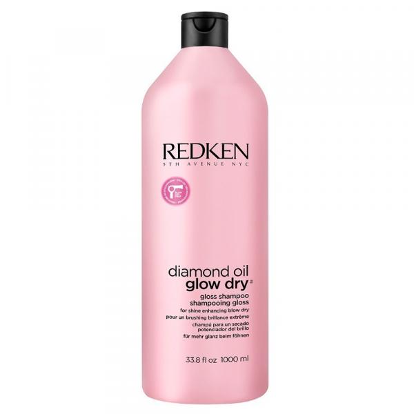 Redken Shampoo Diamond Oil Glow Dry 1000ml P/ Cabelos Secos Brilho