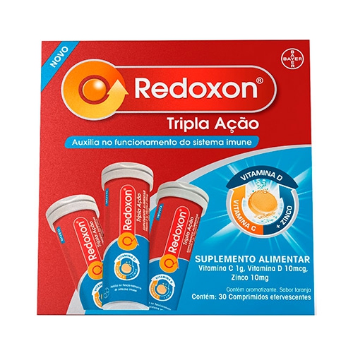 Redoxon Tripla Ação 30 Comprimidos Efervecentes